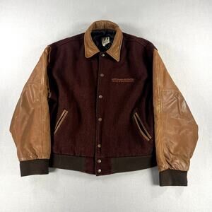 Vintage 90s iDENTITY Letterman‎ Jacket "The Art Of Fine Winemaking" Mens Size L